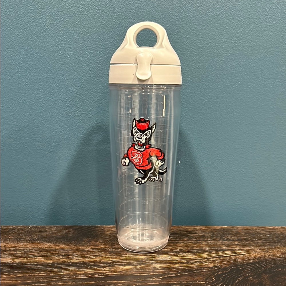 Clear Tumbler with NCSU Logo